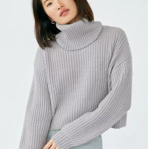 Babaton Guell Sweater in Heather Light Grey- Small